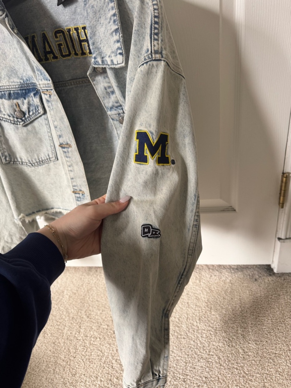 University of Michigan Hype & Vice Jean Jacket - Picture 6 of 7